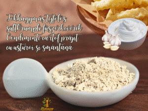 Amestec de condimente pentru cartofi prăjiți cu usturoi și smântână